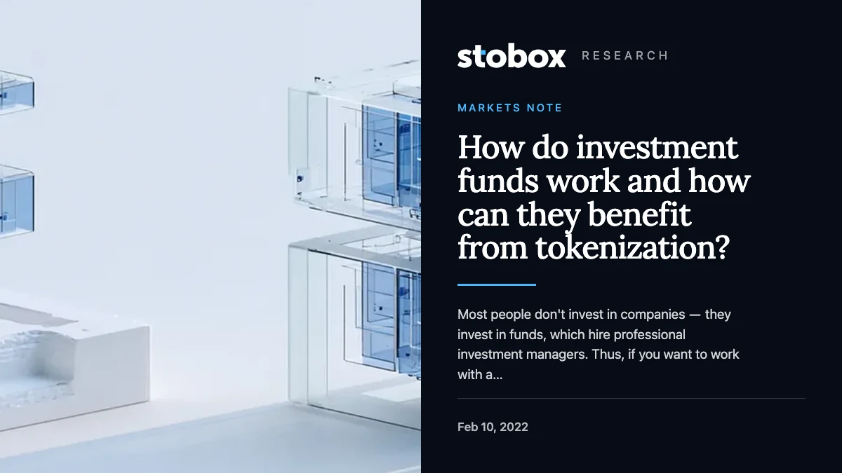 How do investment funds work and how can they benefit from tokenization?