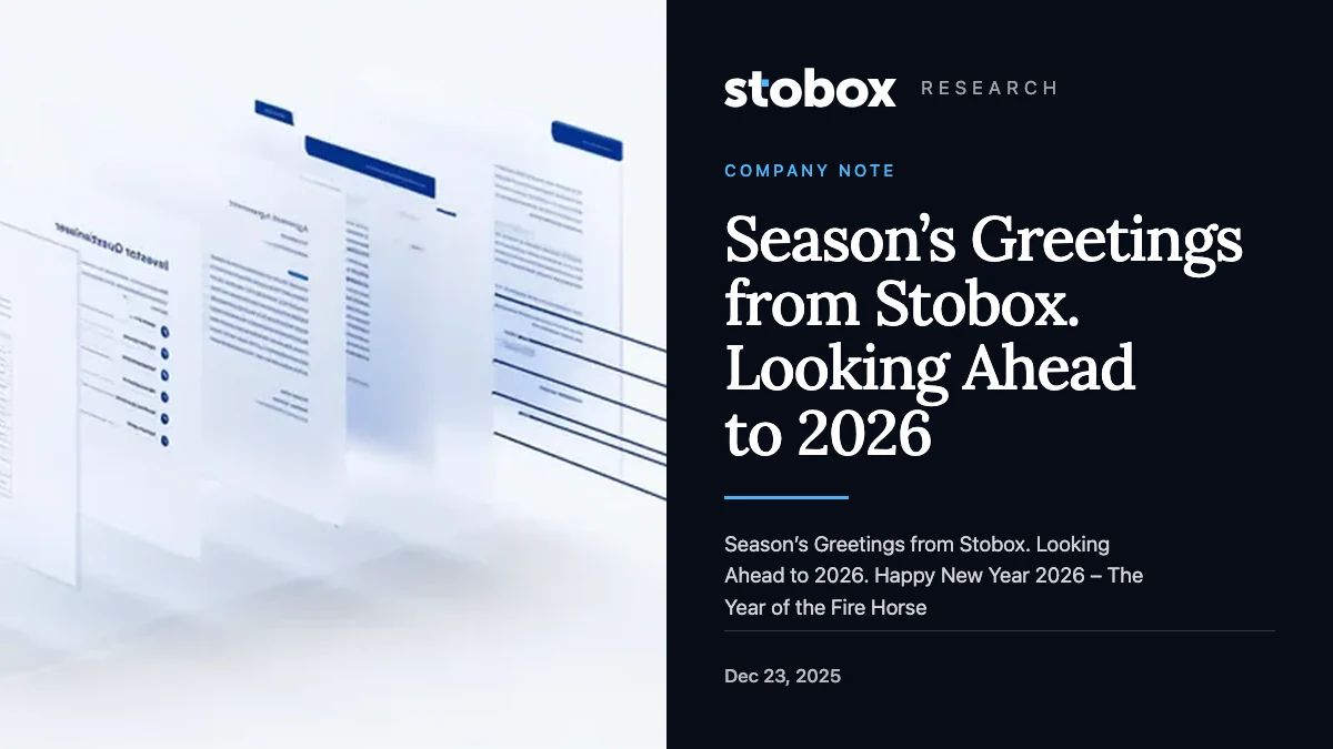 Season’s Greetings from Stobox. Looking Ahead to 2026