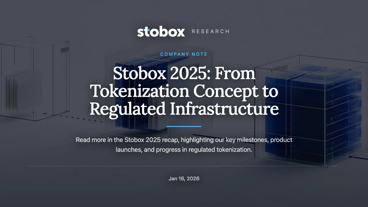 Stobox 2025: From Tokenization Concept to Regulated Infrastructure